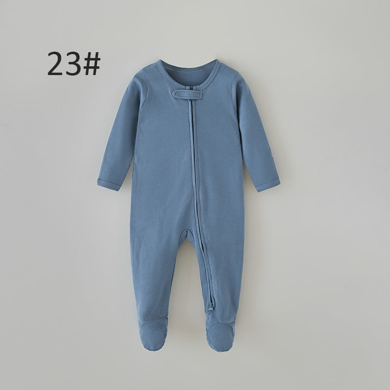 Baby Zip-Up Footed Romper