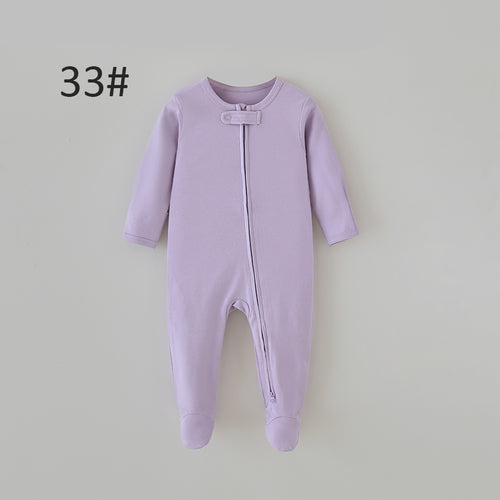 Baby Zip-Up Footed Romper