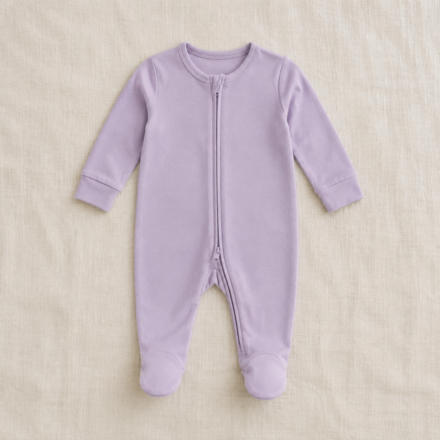 Baby Zip-Up Footed Romper