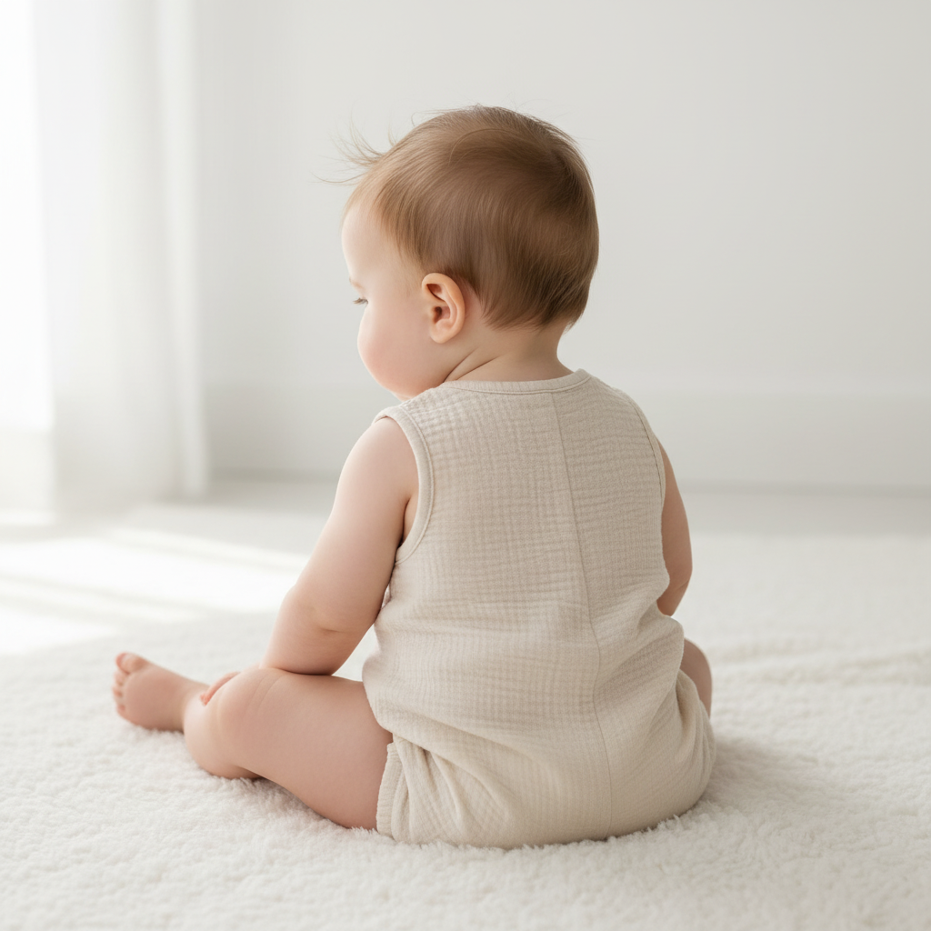 Back View - Baby in Romper