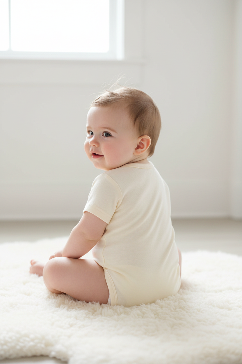 Organic Baby Bodysuit – Back