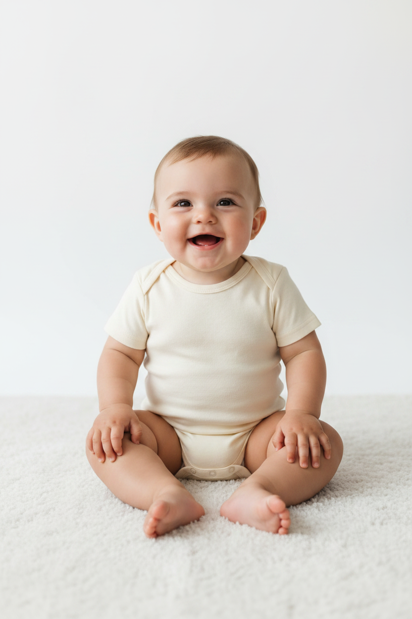 Organic Baby Bodysuit – Front