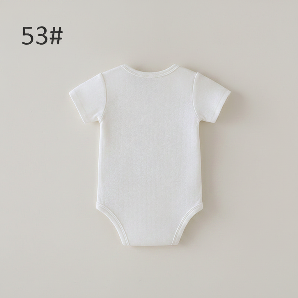 White Baby Bodysuit Back View